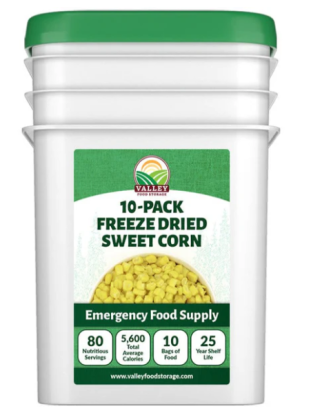 Freeze Dried Sweet Corn - 10 Pack